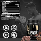 Animal Whey Isolate Protein Powder - Loaded for Pre & Post Workout Muscle Builder and Recovery with Digestive Enzymes for Men & Women - 25g Protein, Great Taste, Low Sugar - Chocolate 2 lbs
