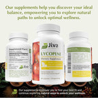 Jiva Botanicals - Lycopene Supplements for Men 30mg - Prostate Health Supplements for Men with Tomato Extract - Prostate, Skin & Antioxidant Lycopene Supplement USA Made, Non GMO, Vegan, 60 Capsules