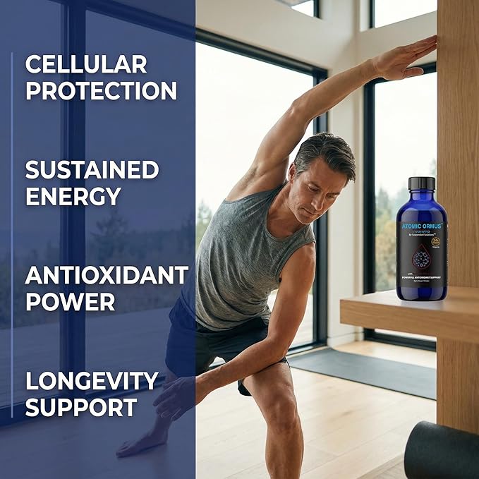 Atomic ORMUS Fusions C60 Monoatomic Gold – 4oz Liquid, 99.9% Pure C60 Carbon 60 + 24k Gold ORMUS, Solvent Free, Energy & Longevity Supplement