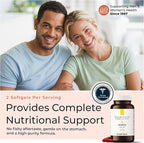 VIVOMEGA Fish Oil with VESIsorb® - Fertility Supplement for Women & Men - Doctor Formulated EPA DHA Omega 3 Fatty Acids, Vitamin D3 K2 for Reproductive Wellness - 60 Softgels