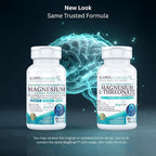 Kappa Nutrition Powered by Magbrain™ Magnesium L-Threonate Plant-Based, 150 Vegan Capsules, 420mg Elemental Magnesium (3 Capsules) from 2,253mg, Brain, Sleep & Muscle Support.