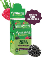 Amazing Grass Greens Blend Antioxidant: Super Greens Powder with Spirulina, Beet Root Powder, Elderberry, Prebiotics & Probiotics, Sweet Berry, 15 Servings (Packaging May Vary)