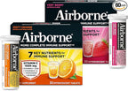 Airborne Variety Pack 1000mg Vitamin C with Vitamin D & Zinc, Sugar Free Multivitamin Immune Support Supplement, Antioxidants Vitamins A C & Vitamin E, 30 Effervescent Tablets, Citrus + Verry Berry