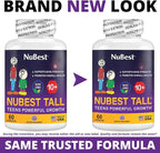 NuBest Tall 10+ - Advanced Bone Strength Formula - Supports Immunity, Healthy Development & Optimal Wellness - for Children (10+) & Teens Who Drink Milk Daily | Pack 3 | 3 Months Supply