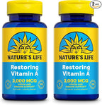 Nature's Life Vitamin A 10,000 IU | 100 ct (Pack of 2)