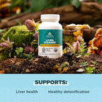 Ancient Nutrition Regenerative Organic Certified Liver Cleanse Supplement, Ancient Herbals Liver Cleanse with Milk Thistle, Burdock Root & Reishi for Optimal Liver Support, Gluten Free, 90 Count