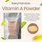 Vitamin A Powder Retinyl Palmitate, Pure Retinol Powdered Vitamin Water Soluble Vitamin A USP & Cosmetic Grade (2 oz. / 56 Grams)