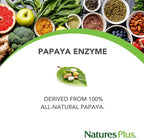 NaturesPlus Papaya Enzyme - 360 Chewable Tablets - Digestive Aid Supplement with Amylase & Protease - Helps Reduce Gas, Bloating, Stomach Upset & Discomfort - Vegan, Gluten Free - 360 Servings