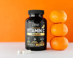 Vitamin C with Rose Hips 1000mg - Pure Ascorbic Acid Supplement - High Dose Vitamin C Capsules for Immune Support - 120 Count
