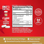 Move Free Ultra Triple Action Joint Support Supplement - Type II Collagen Boron & Hyaluronic Acid - Supports Joint Comfort, Cartiliage & Bones in 1 Tiny Pill Per Day, 64 Tablets (64 servings)*