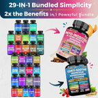 ALongDeng Soothe-Smooth Bundle,Soothe & Smooth Bundle Multivitamin Combo, Cortisol Support Myo-Inositol Multivitamin Combo with Magnesium Glycinate, Ashwagandha, L-Theanine & Herbal Blend - D