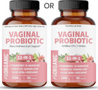 Women’s Vaginal Microflora Probiotic Complex | Everyday Freshness & Comfort Formula | 12-in-1 Blend with Cranberry, D-Mannose & Hibiscus | Third-Party Tested, cGMP Facility, Vegan, Non-GMO, 60 Caps