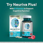 NEURIVA Original Brain Supplement for Memory, Focus & Concentration + Learning & Accuracy with Clinically Tested Nootropics Phosphatidylserine and Neurofactor, Caffeine Free, 30ct Capsules