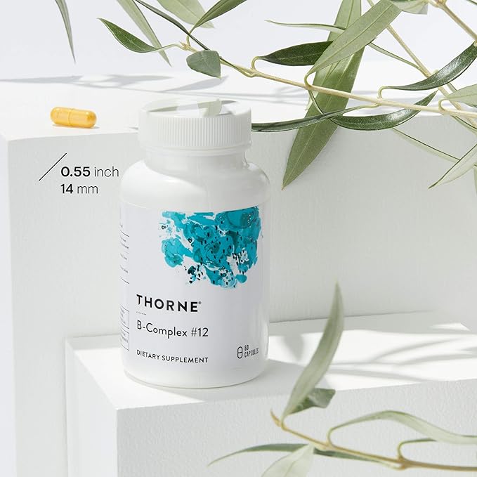 THORNE - Nutrient Essentials Duo - Iron Bisglycinate & B-Complex #12 for Energy Support and Blood Building - 60 Servings