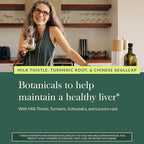 Gaia Herbs Liver Health - Supplement with Milk Thistle, Turmeric Root, Schisandra & Licorice Root for Liver & Cleanse Support* - 60 Vegan Liquid Phyto-Caps (60 Servings)