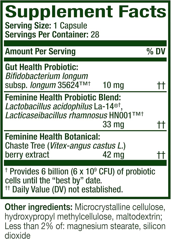 Align Probiotic, Womens Dual Action, Vaginal Probiotics for Women, Womens Probiotic for Vaginal Health Support, with Probiotics for Digestive Health, 28 Probiotic Capsules