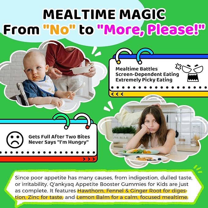 Q'ankyaq D mannose Gummies for Women, Kidney Cleanse Detox & Repair, Appetite Booster Gummies for Kids Ages 3+