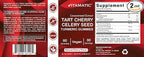 Vitamatic Tart Cherry (360 mg) with Celery Seed (30 mg) 10:1 Extract & Turmeric 20:1 Extract (10 mg) - (Per Serving/2 Gummies) - 60 Gummies (Pack of 2)