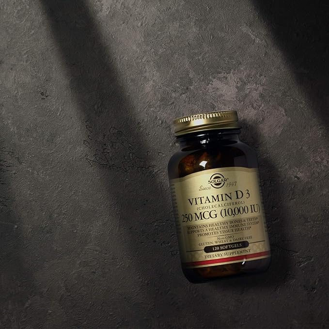 Solgar Vitamin D3 (Cholecalciferol) 10,000IU 120 Softgel