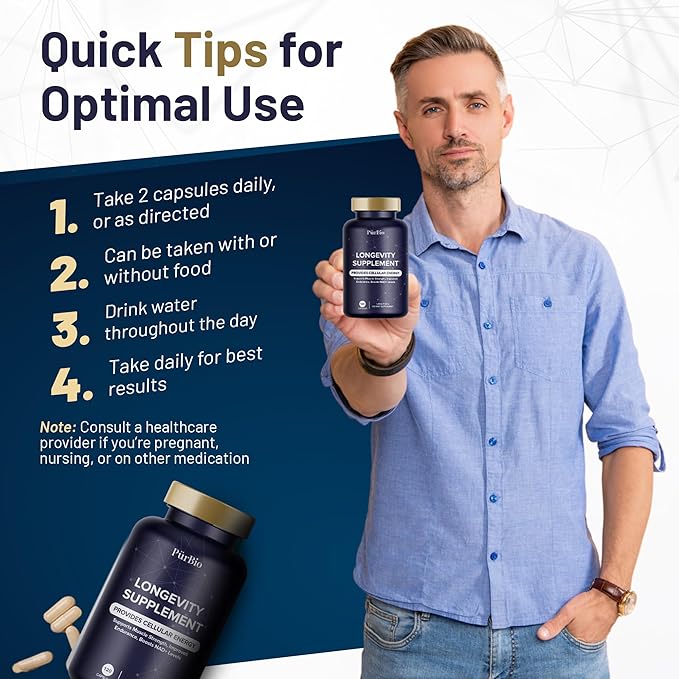 Premium Urolithin A Supplements 250 mg - Maximum Strength Cellular Energy Support - NAD+, Vegan Anti-Aging Formula. Supplements for Women Men - 120 Capsules