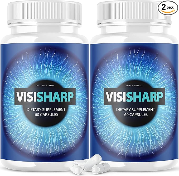 (2 Pack) Visisharp Advanced Eye Health Formula for Eyes Pills Visi Sharp Supplement (120 Capsules)