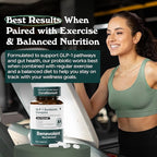 Benevolent Glp-1 Support | 5-in-1 Synbiotic with Akkermansia, MetSyn®, Chromax® & Liposomal Berberine | Natural GLP 1 Probiotics Supplement for Weight Management & Metabolic Balance, 60 Ct