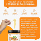 curcuminpro Complete Curcumin Bulk Powder | BioSoluble Organic Turmeric Curcumin Supplement | Natural Wellness Support | 90 Grams