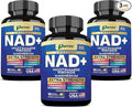 NAD+ Supplement with Liposomal NAD+, Nicotinamide Riboside, Magnesium, Vitamin B3 & B12, Resveratrol, Turmeric, Ashwagandha, Lion’s Mane,10-in-1 Extra Strength (3 Pack)