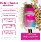 Pink Stork Maca Root Capsules for Women – Organic Maca with BioPerine® for Hormonal Balance, Energy + Wellness – Supports Perimenopause, Menstrual Health, and Vitality