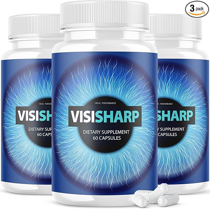 (3 Pack) Visisharp Advanced Eye Health Formula for Eyes Pills Visi Sharp Supplement (180 Capsules)