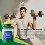 Calcium, Magnesium, Zinc Plus Vitamin D3, Dietary Supplement, 250 Count (Pack of 1)