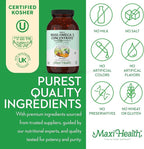 Maxi Health Triple Omega 3 Fish Oil Concentrate with 2000 IU Vitamin D3 – Enteric Coated Fish Oil Omega 3 Supplements with High EPA DHA for Heart, Brain, Joint, and Eye Support Kosher 180 Softgels