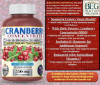 Cranberry Supplement for Women with D-Mannose & Vitamin C – Urinary Tract & Bladder Support – 150 Capsules in Premium Amber Glass Bottle, Vegan, Non-GMO