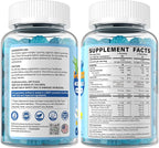 L Methylfolate 1000mcg for Kids Teens Gummies + Methyl B6 B12, Active 5-Mthf Methyl Folate, MTHFR Supplement w/ Choline Omega-3 Magnesium Zinc for Focus Cognition Mood Energy, Sugar Free, Vean, 120Cts