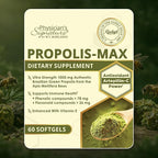 Rawleigh Propolis Max: 60 Vegetarian Softgels - Brazilian Green Propolis with Phenolic, Flavonoid & Artepillin C Compounds & Vitamin E - Supports Immunity, Wellness