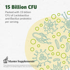 Master Supplements Truflora, 15 Billion CFU, 3 Probiotics, 2 Enzymes, 32 - V-Caps