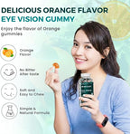 Eye Vision Gummies – 60 Berry-Flavored Vegan Gummies with Lutein, Zeaxanthin, Astaxanthin, DHA, Vitamins A, C, E – Gelatin-Free, Gluten-Free | Individually Wrapped