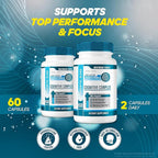 rize labs - Cognitive Complex Capsules – Daily Focus & Clarity Formula with a Balanced Blend for Alertness, Memory Support, and Everyday Wellness | Easy-to-Take Pills for Adults (180 Capsules)