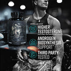 Gorilla Mind Sigma Testosterone Booster - Made with Tongkat Ali and Fadogia Agrestis Extract to Support Higher Testosterone Level (120 Capsules)