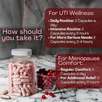 Cranberry Supplement, D-Mannose Capsules Made with Concentrated Whole Fruit Cranberry, Natural Support for Rapid Action to Help Cleanse and Protect the Urinary Tract* (120 Count)