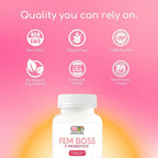 Women's Probiotic with Cranberry - 7.5 B CFUs for Vaginal & Gut Microbiome Support - 90 Vegan Capsules, Gluten Free