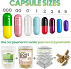XPRS Nutra Vegan Size 000 Separated Capsules- 1000 Count Premium Empty Caps Separated in Bags - Clear Empty Capsules - 000 Pills for DIY Supplement Filling