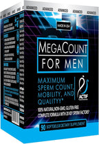 ACTIF MegaCount for Men - Maximum Fertility Support and Sperm Count Booster, Clinically Proven to Improve Sperm Count and Motility - Non-GMO, Made in USA, 90 Count