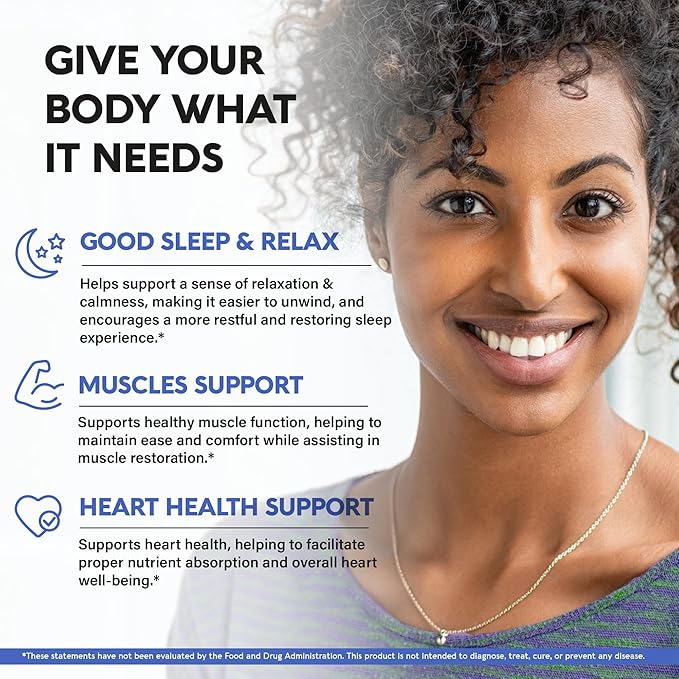 Magnesium Glycinate 500 mg - Chelated Supplement - High Absorption Form of Magnesium - Support for Sleep, Muscle & Heart Health - Made in USA, Lab Tested & Non-GMO - 240 Capsules