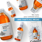 Colloidal Silver Liquid 10 fl oz & Spray to Fill ● Bioactive Hydrosol Silver Water ● Natural Immune Support Nano Sol Supplement Solution ● Ionic Minerals 40 PPM ● Organic Structured Plata Coloidal