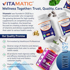 Vitamatic Niacin (Vitamin B3) 500mg,240 Tablets - Non-GMO & Gluten Free