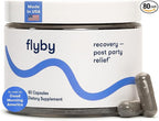 Flyby Recovery Supplement - All The Hang, Without The Over!™ - with DHM, Milk Thistle, Vitamin C, Activated Charcoal, and Apple Cider Vinegar - Pre & Post Drinking Formula (80 Count)