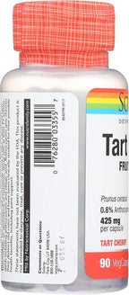 SOLARAY Tart Cherry Fruit Extract 425mg | Healthy Uric Acid Levels & Joint Support with Anthocyanins | 90ct, 45 Serv.