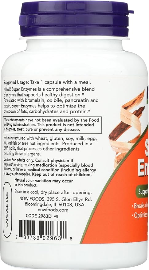 Now Foods Super Enzymes - 90 Capsules