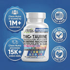 Clean Nutra TMG Supplements 1000mg | Methylated Multivitamin for Women Men | Taurine B6 Vitamins B12 D3 K2 Trimethylglycine Magnesium Methylfolate Milk Thistle NAC COQ10 B Supplement Complex Capsules